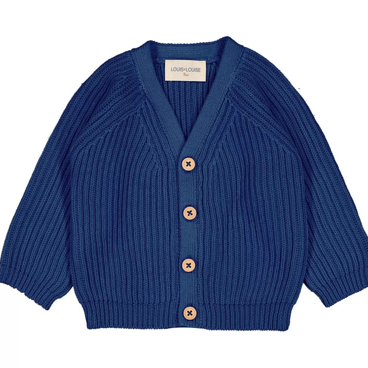 LOUIS LOUISE Cardigan Hubert Knitted Cotton Flash Sale