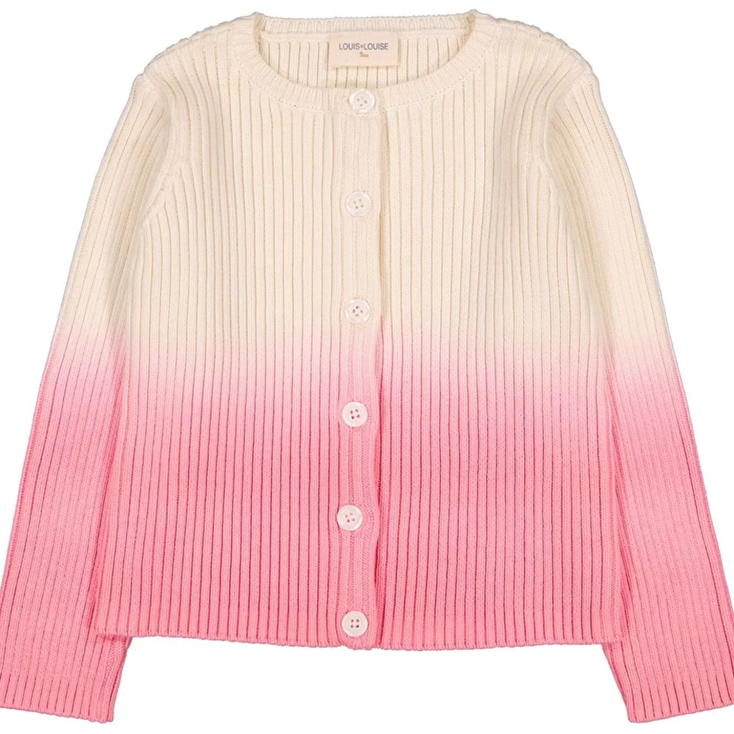 LOUIS LOUISE Cardigan Yona Knitted Cotton Dip Dye Outlet