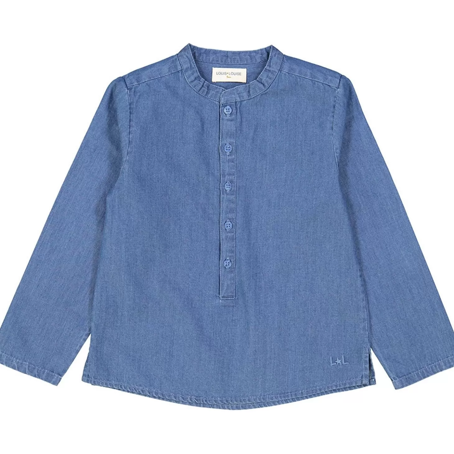 LOUIS LOUISE Chemise Grand Pere Chambray Bouton Pression Online