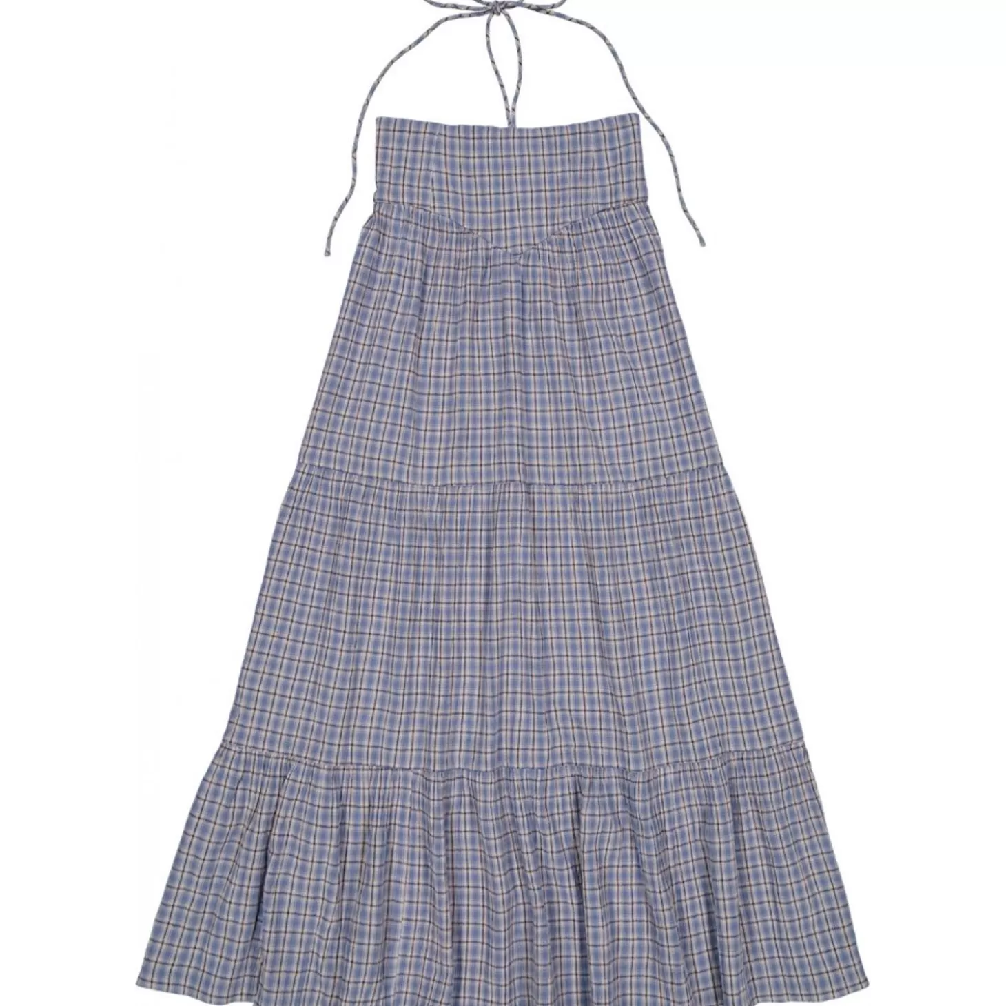 LOUIS LOUISE Dress Josia Cotton Crepe Tartan Hot