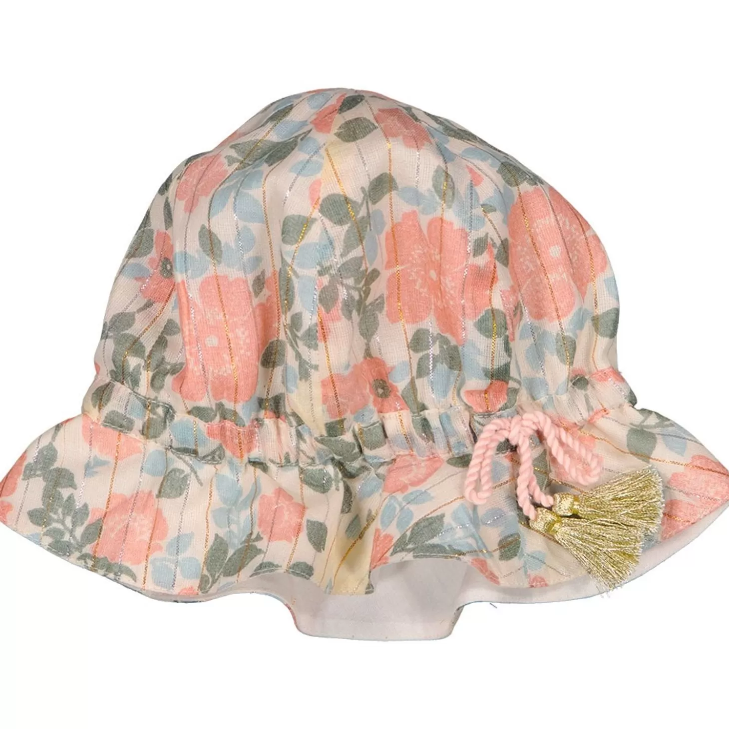 LOUIS LOUISE Hat Colette Stripe Lurex Vintage Flower Best