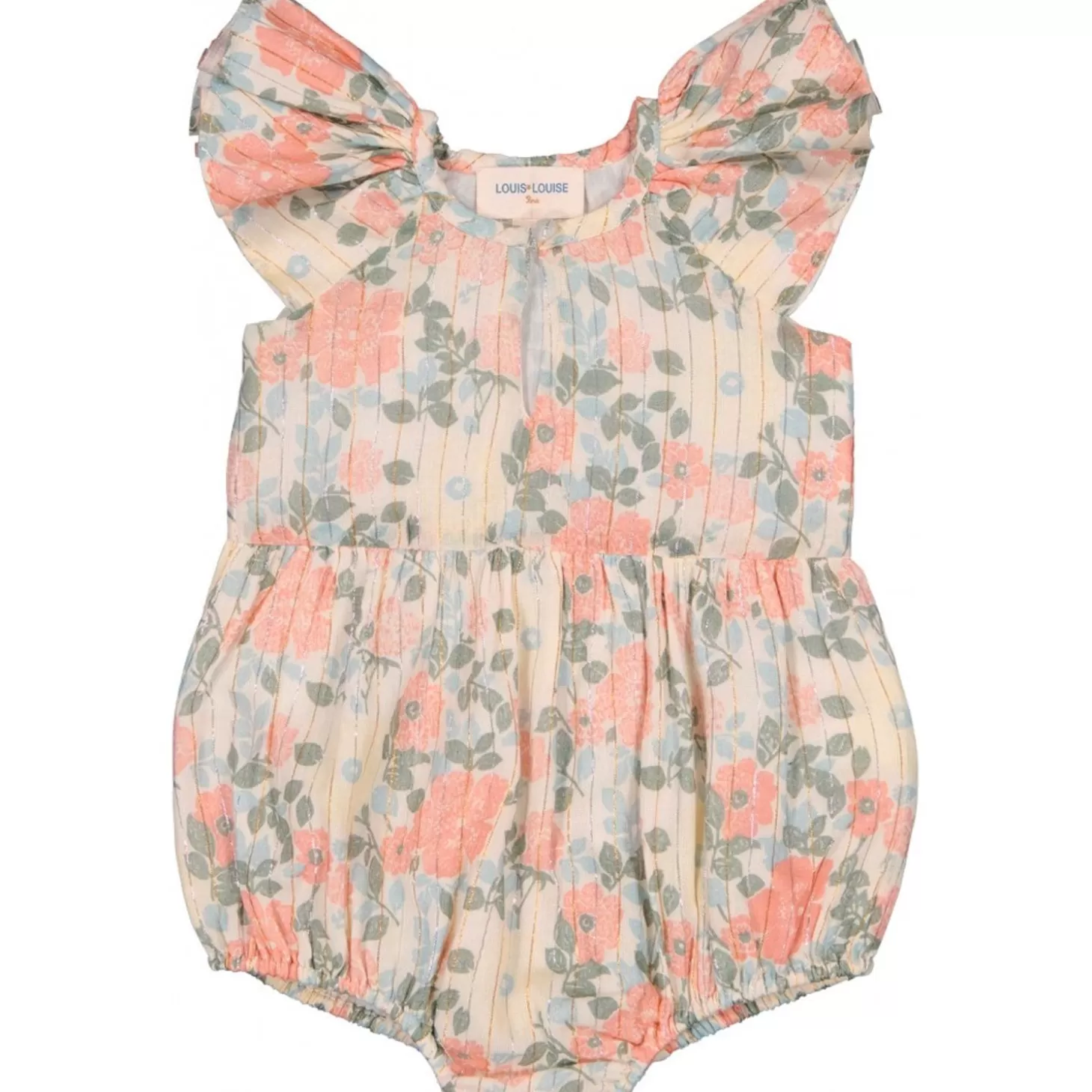 LOUIS LOUISE Overall Martina Stripe Lurex Vintage Flower Online