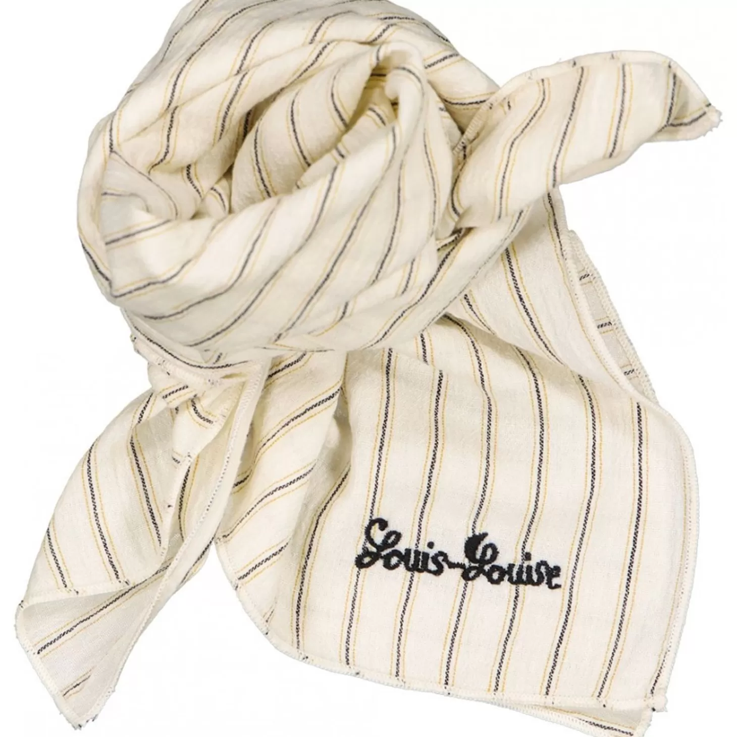 LOUIS LOUISE Scarf Sissi Cotton Crepe Stripe Discount