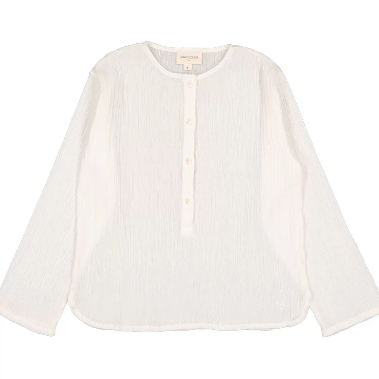 LOUIS LOUISE Shirt Oncle Cotton Crepe Fashion