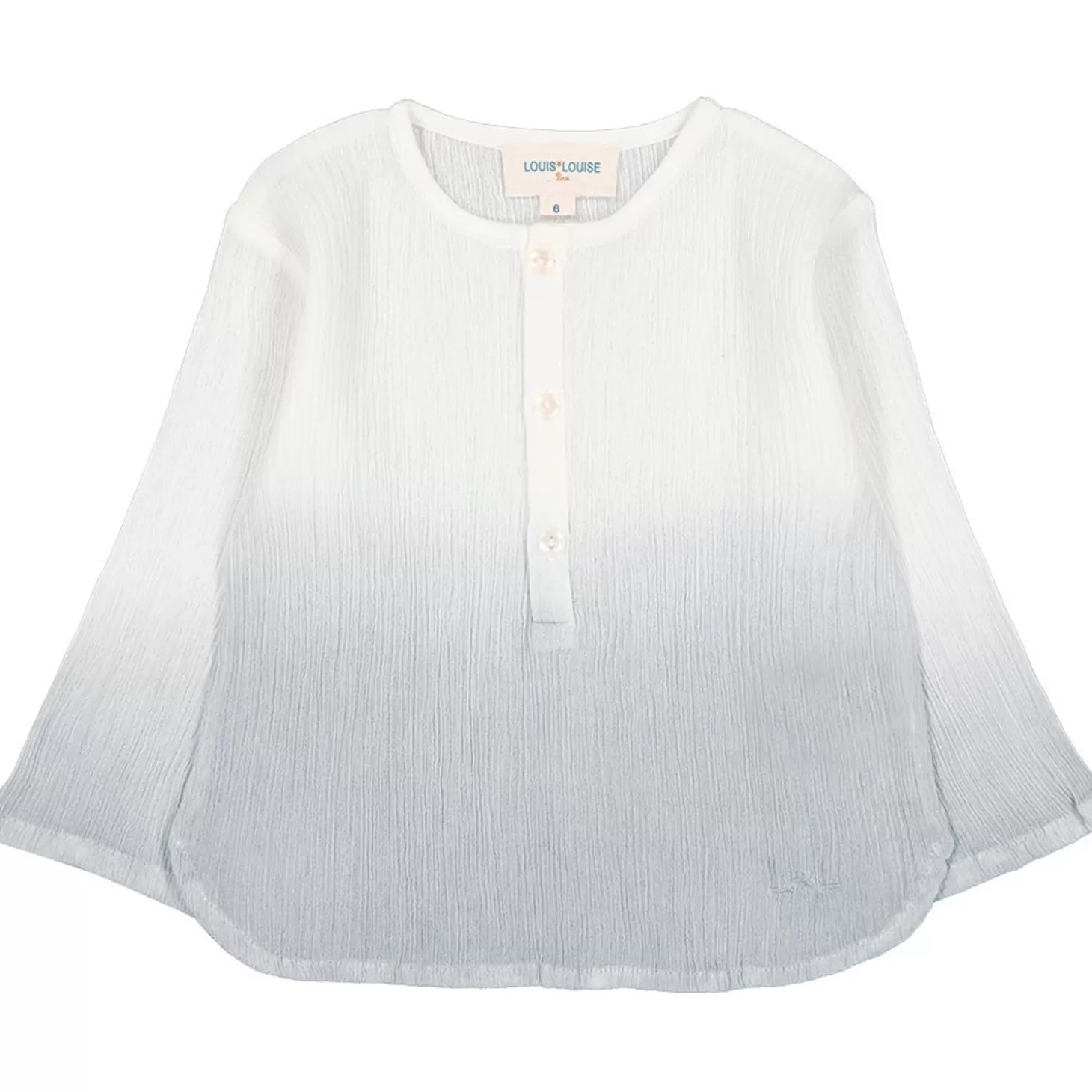 LOUIS LOUISE Shirt Oncle Crepe Dip Dye Outlet