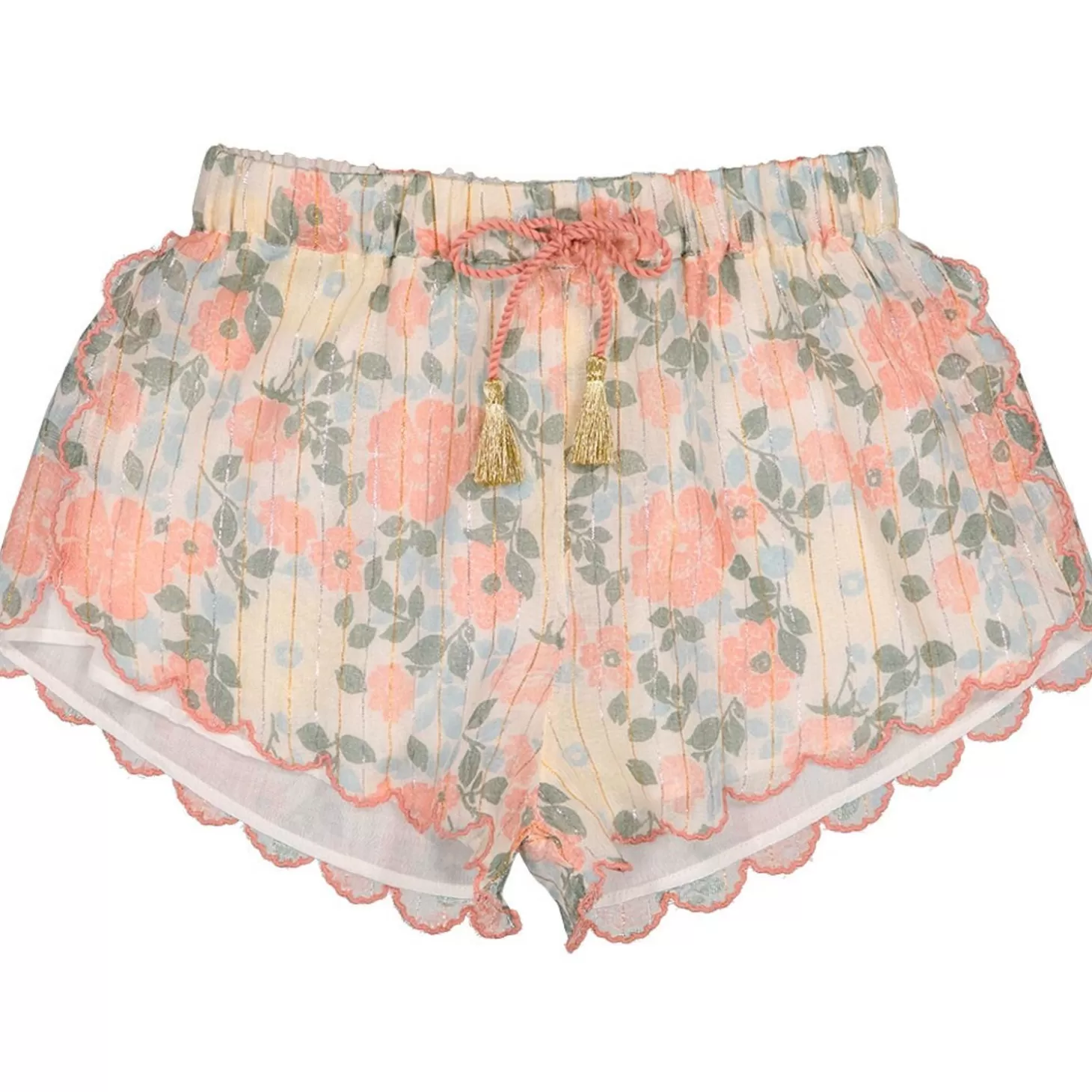 LOUIS LOUISE Short Kaela Stripe Lurex Vintage Flower Clearance