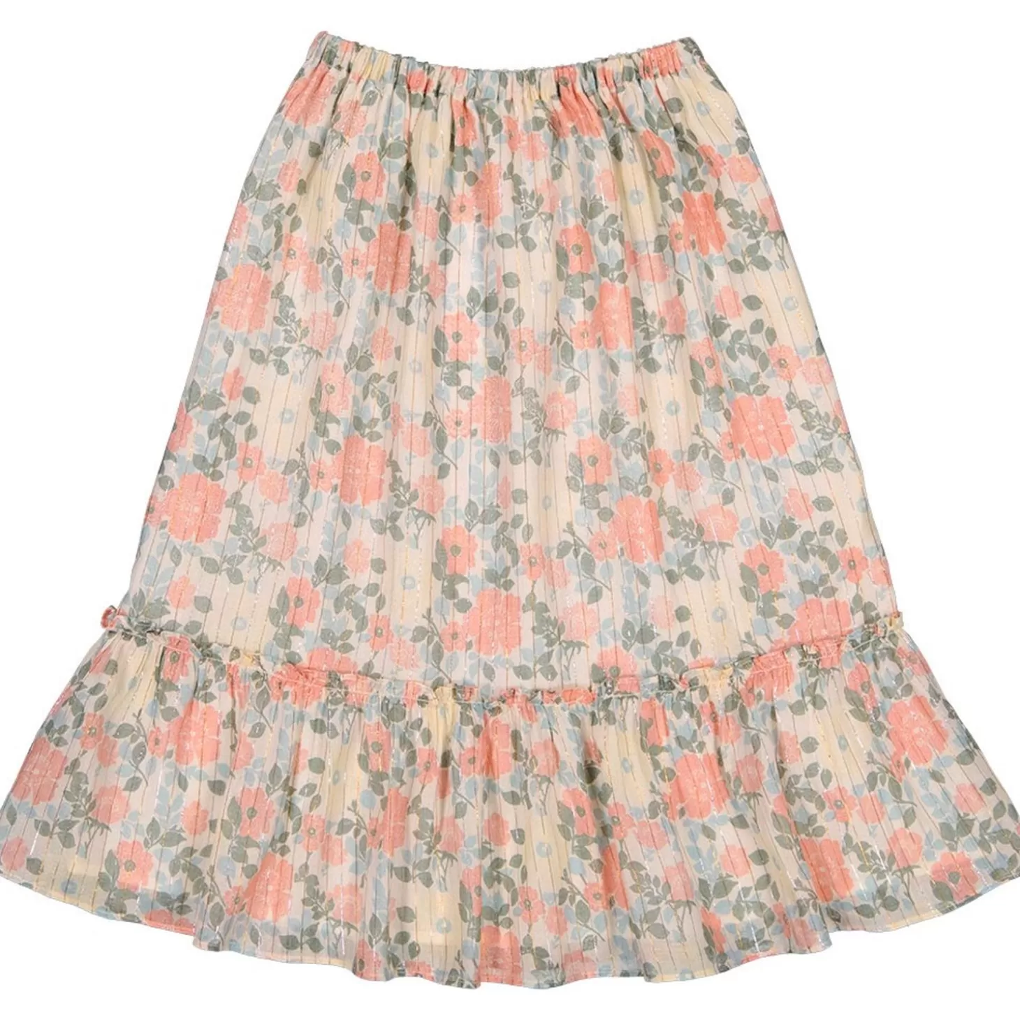 LOUIS LOUISE Skirt Rachel Stripe Lurex Vintage Flower Hot