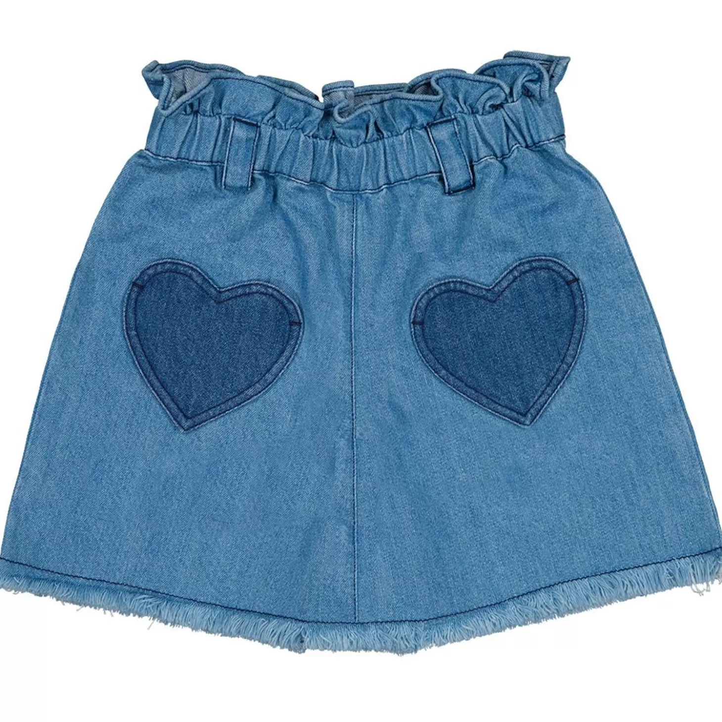 LOUIS LOUISE Skirt School Denim Patchwork Best