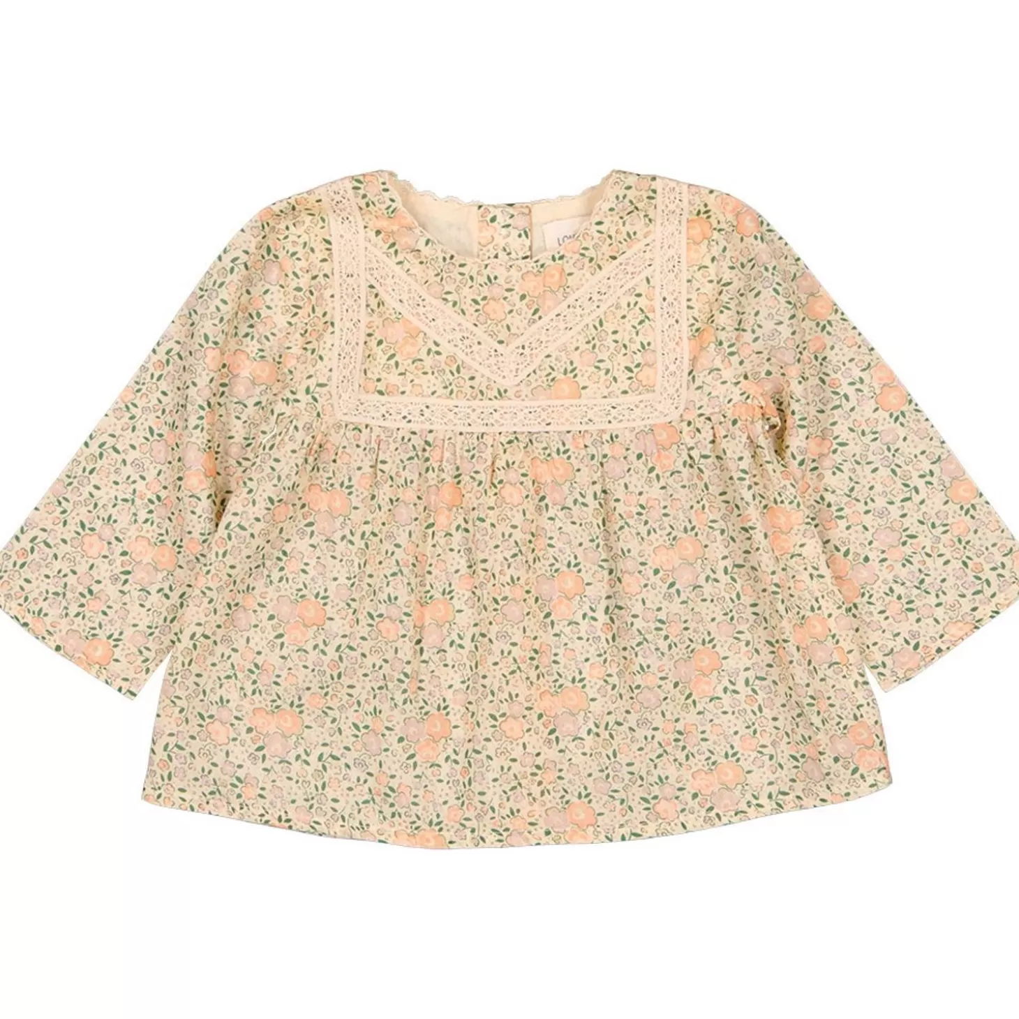 LOUIS LOUISE Tunic Comtesse Cotton Veil Romantic Flower Outlet