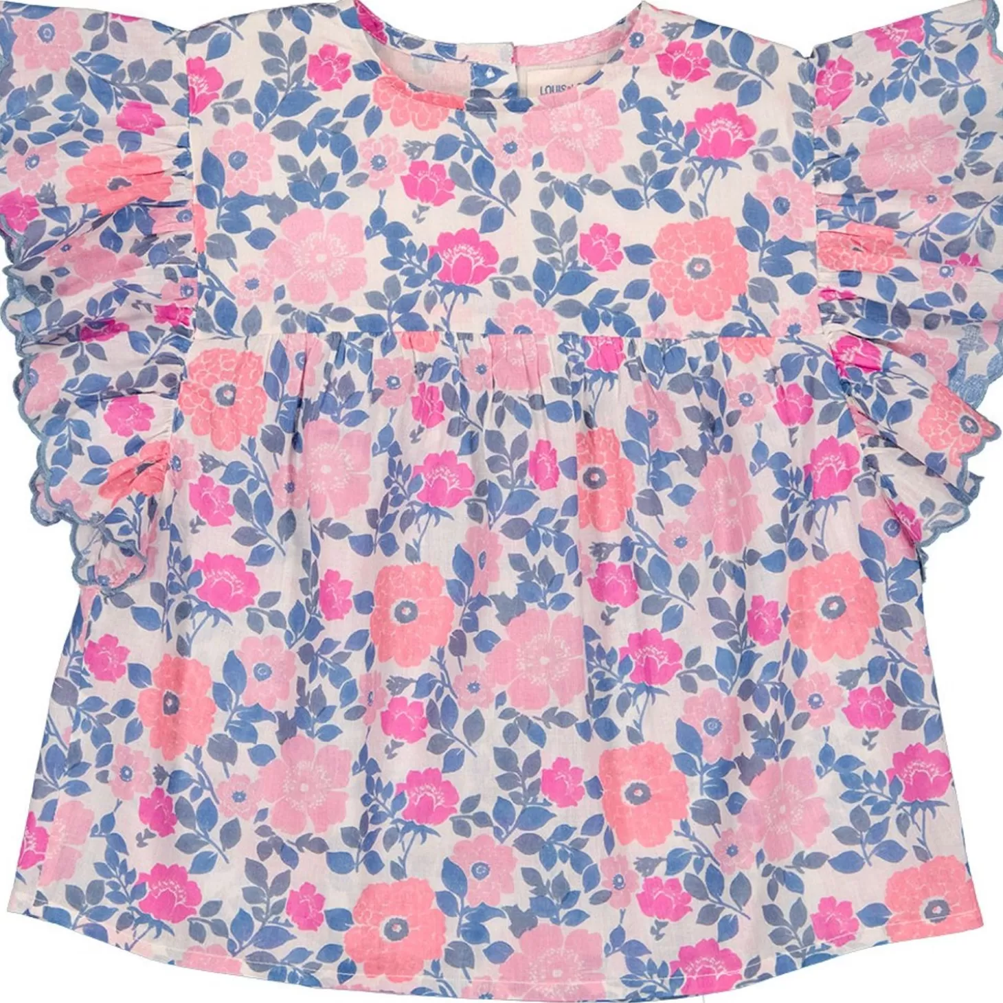 LOUIS LOUISE Tunic Jasmin Cotton Veil Vintage Flower Fashion